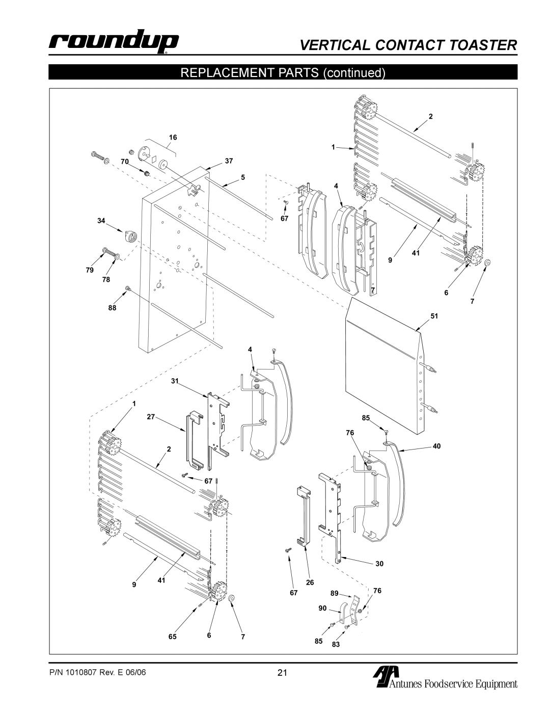 Antunes, AJ VCT-1000 owner manual 1010807 Rev. E 06/06 