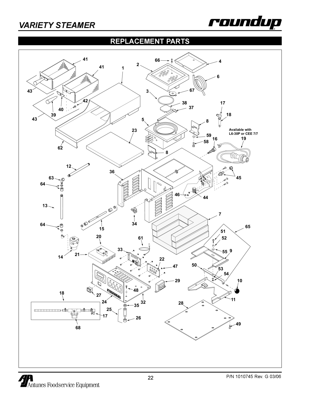 Antunes, AJ VS-350 owner manual Replacement Parts 