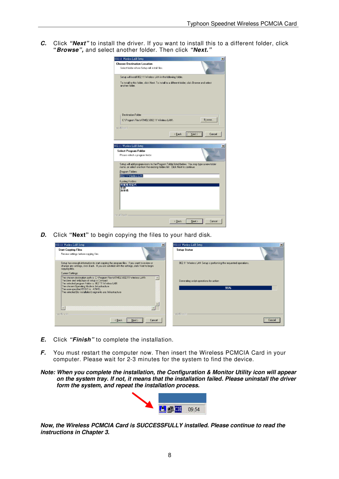 ANUBIS SPEEDNET WIRELESS PCMCIA CARD instruction manual 