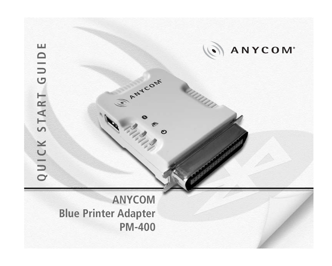 Anycom PM-400 quick start I D E 