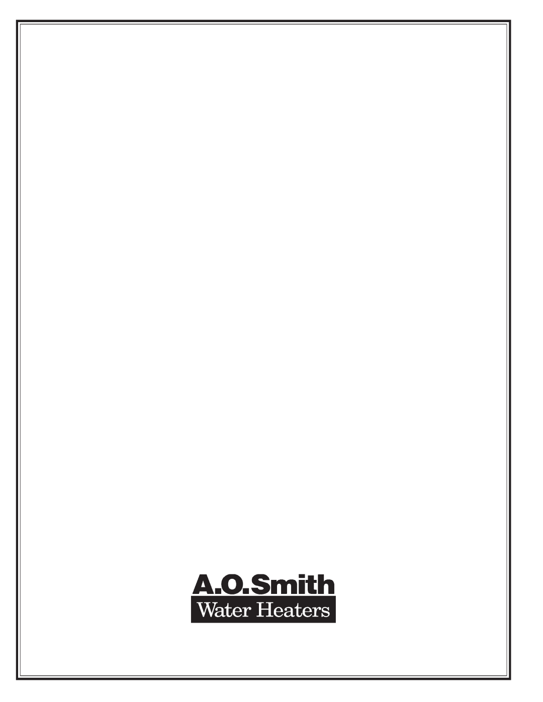 A.O. Smith 105 Series manual 