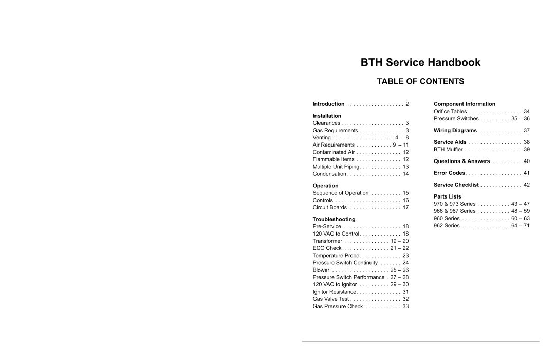 A.O. Smith 960 through 967, 120 through 250 Series, 970 through 973 manual 