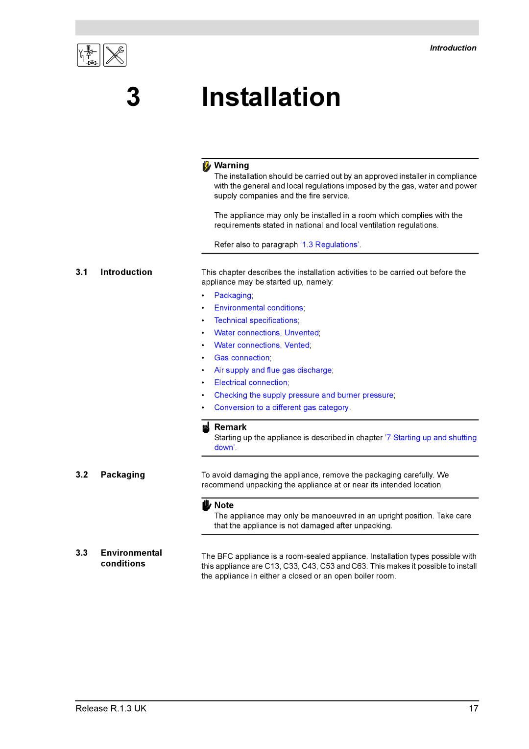 A.O. Smith 28 30 50 60 service manual Installation, Introduction Packaging Environmental conditions 