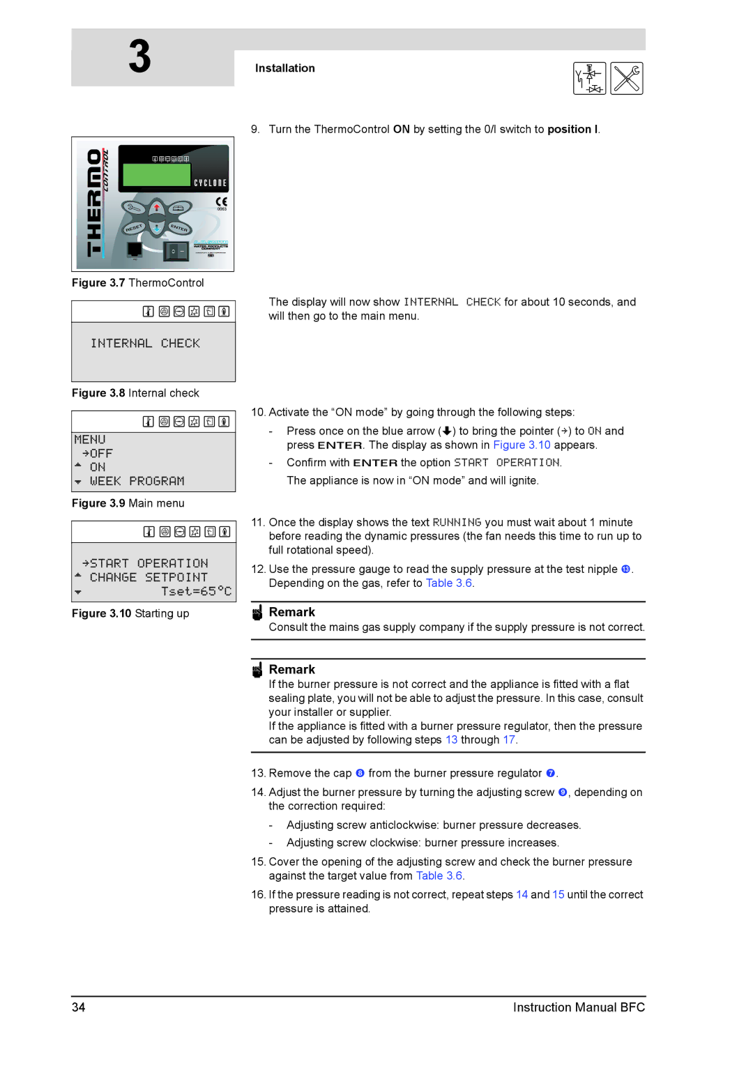 A.O. Smith 28 30 50 60 service manual Main menu 