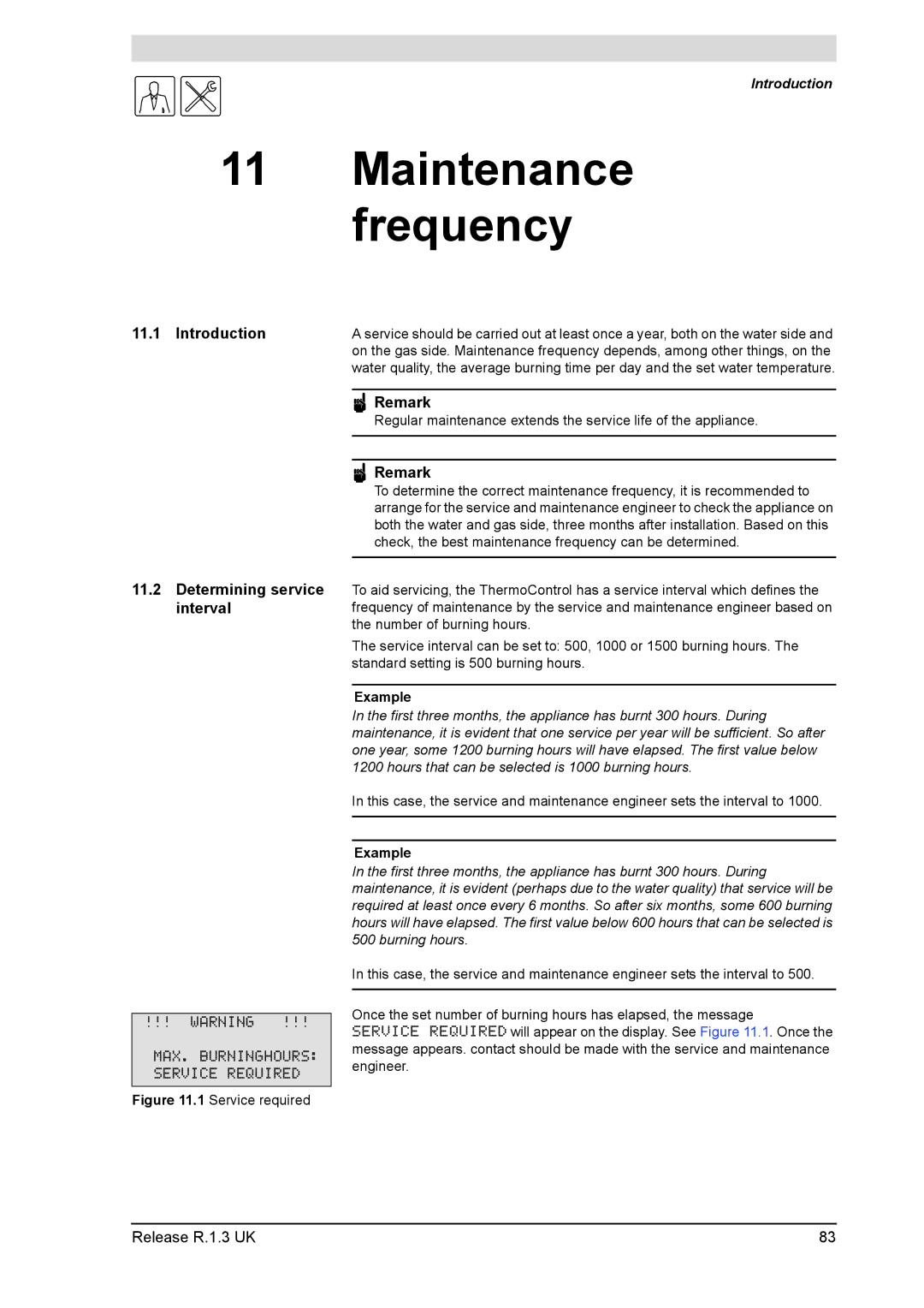 A.O. Smith 28 30 50 60 service manual Maintenance frequency, Determining service interval 