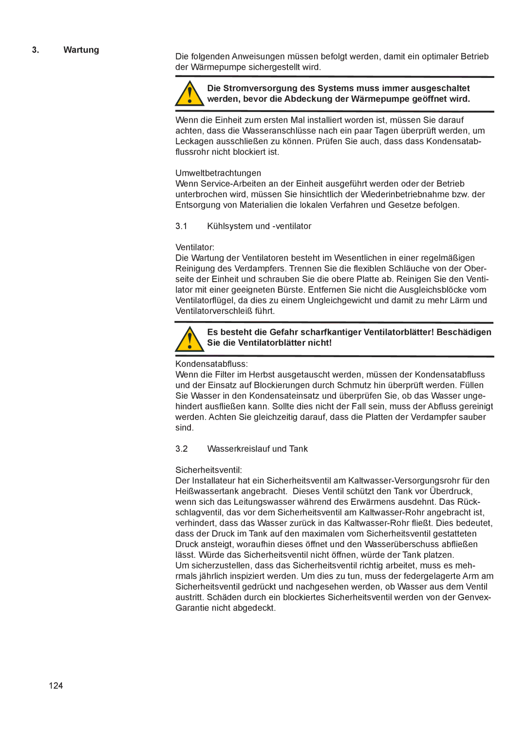 A.O. Smith 290 service manual Wartung 