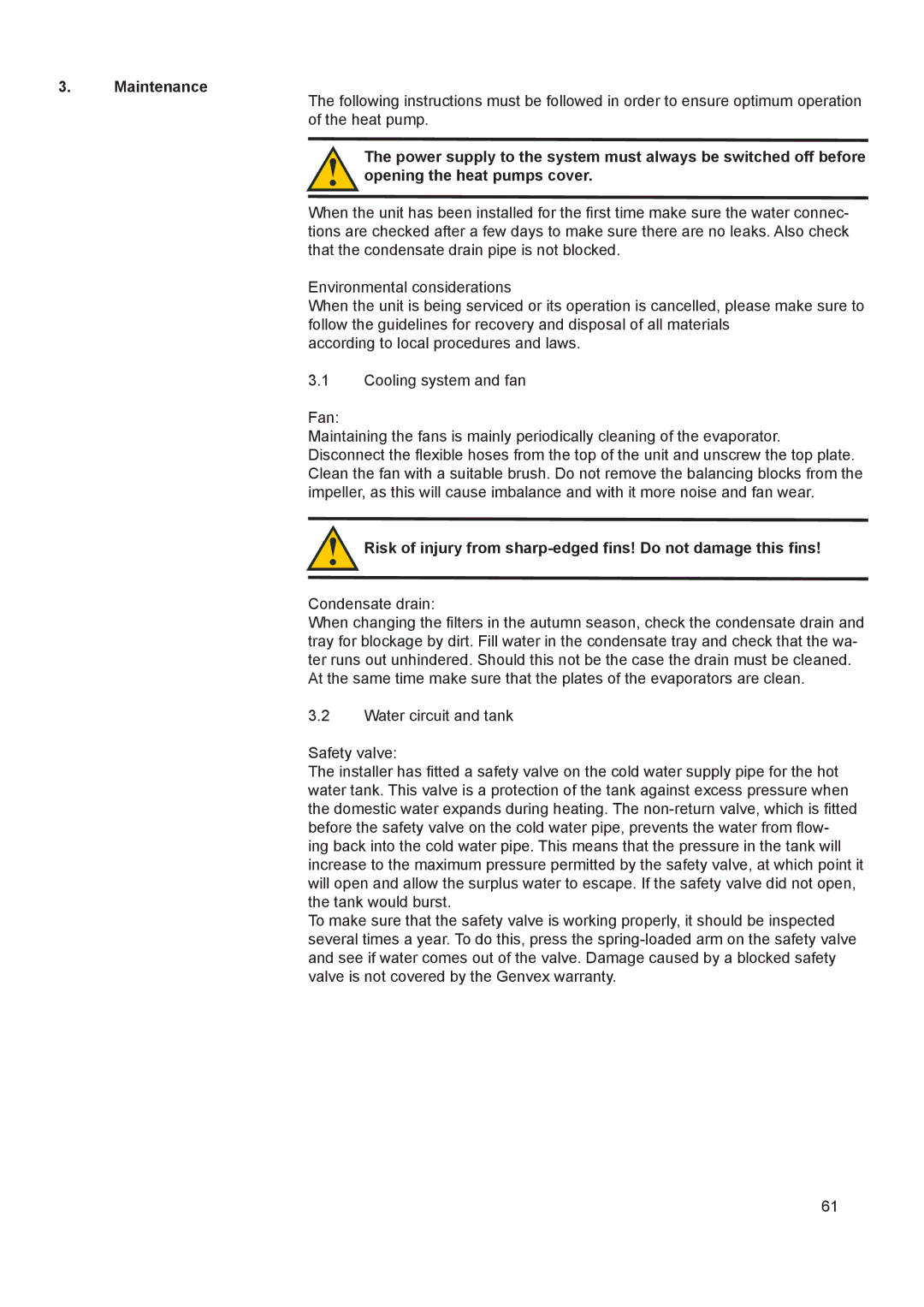 A.O. Smith 290 service manual Maintenance 