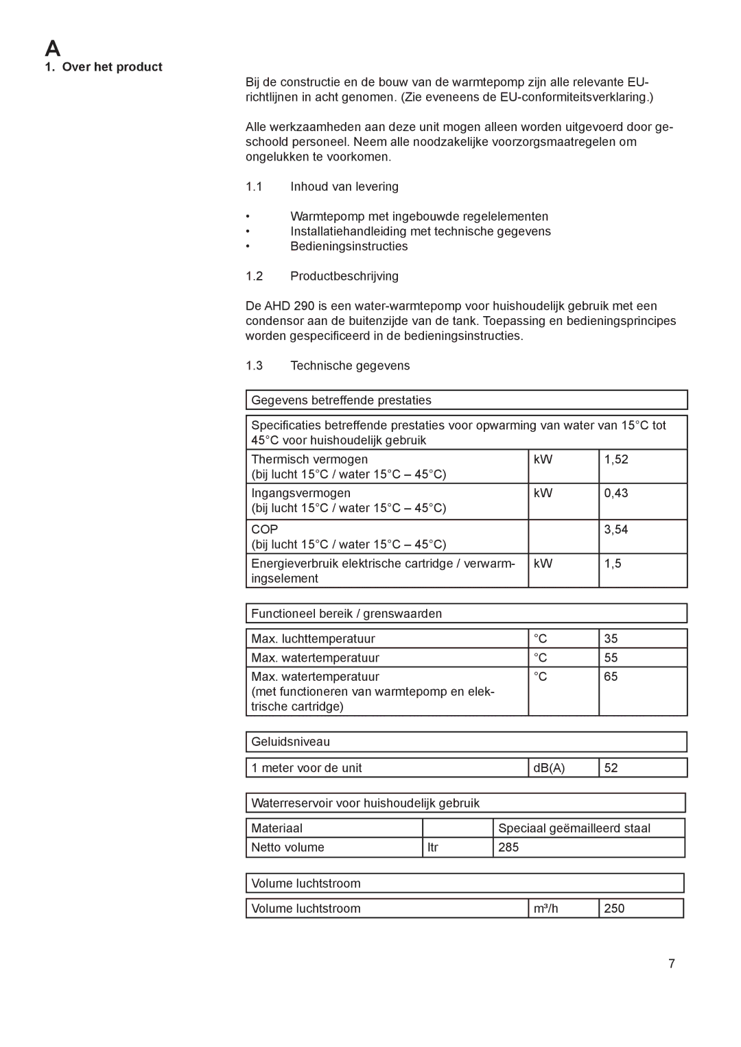 A.O. Smith 290 service manual Cop 