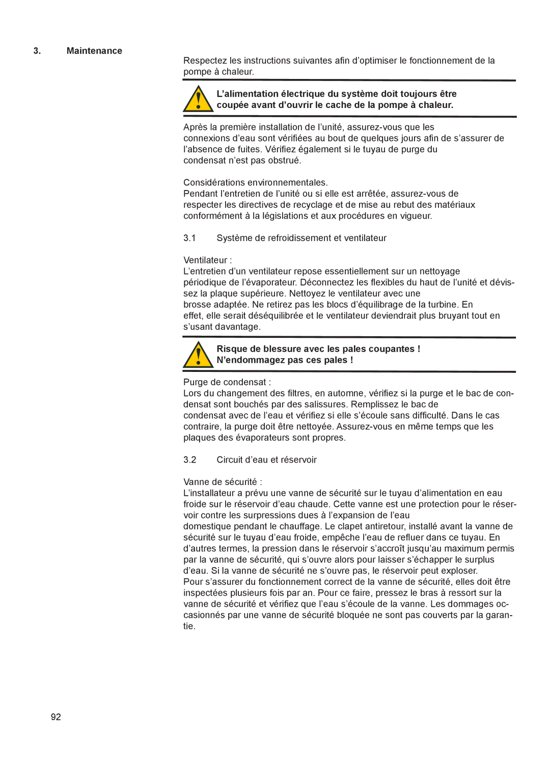 A.O. Smith 290 service manual Maintenance 