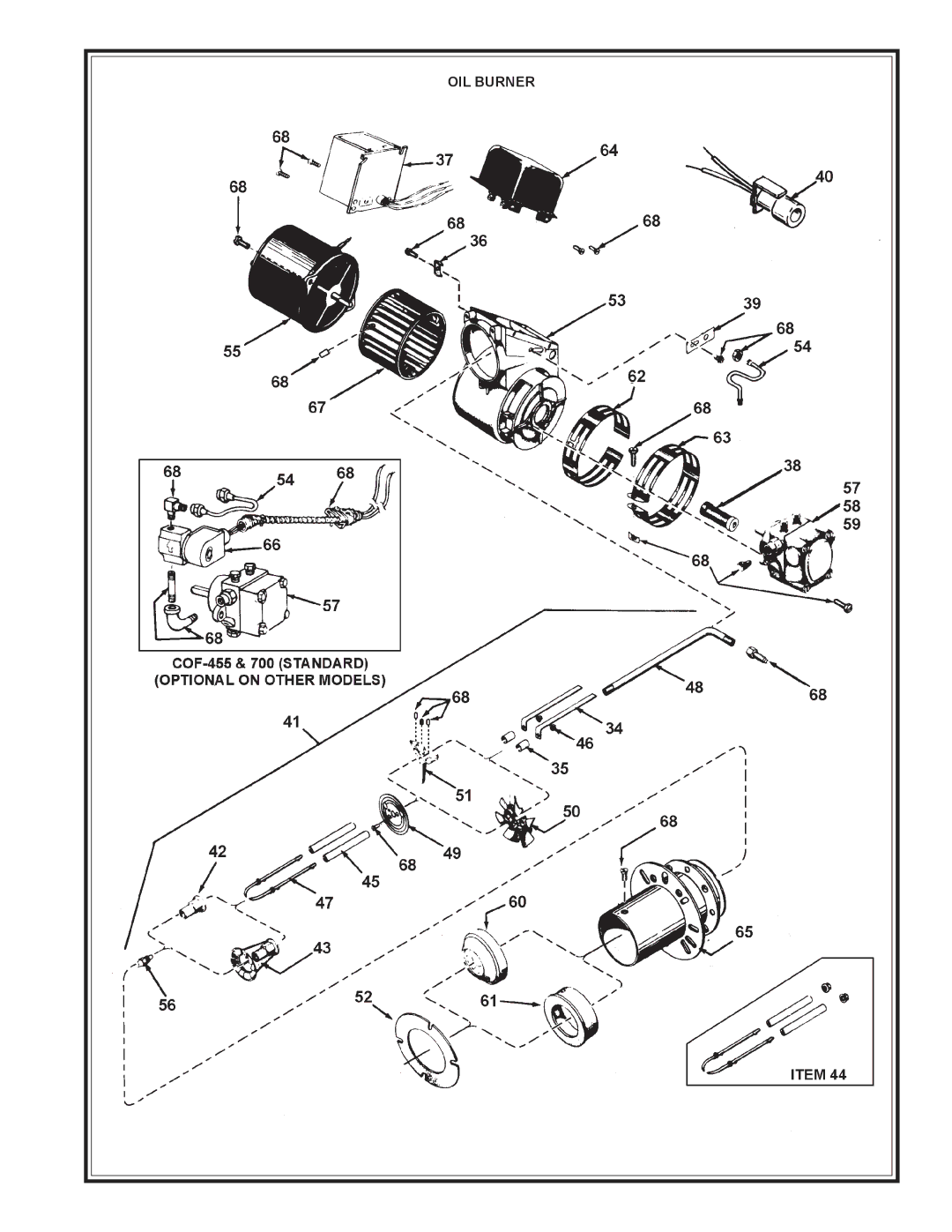 A.O. Smith COF-315A, 931 Series, 930 Series, COF-700A, COF-455A, COF-385A, COF-245 manual OIL Burner 