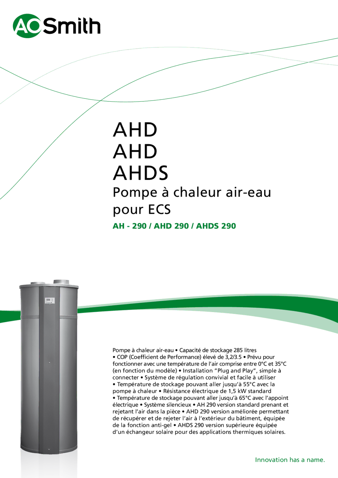 A.O. Smith manual AHD Ahds 