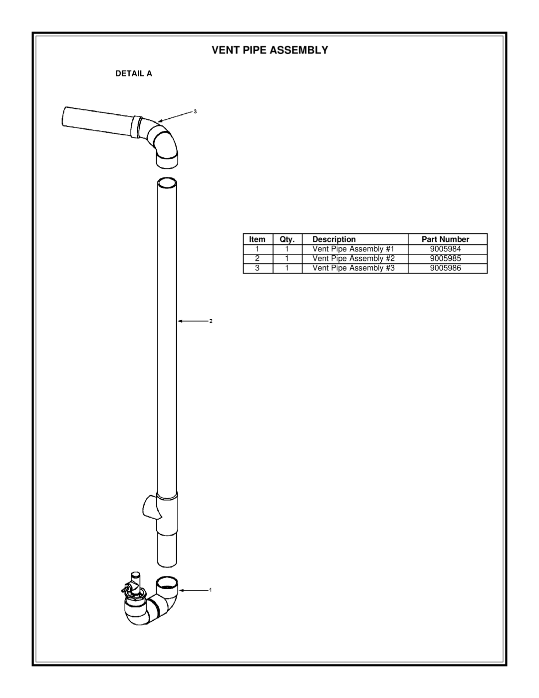 A.O. Smith AOS GPHE-50 manual Vent Pipe Assembly, Detail a 