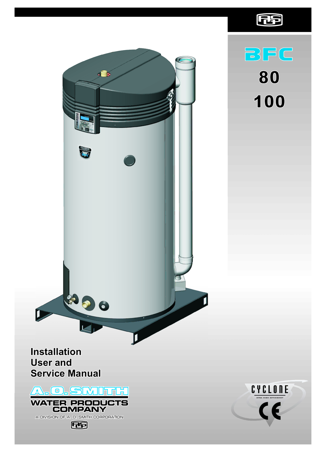 A.O. Smith BFC - 80, BFC -100 service manual 