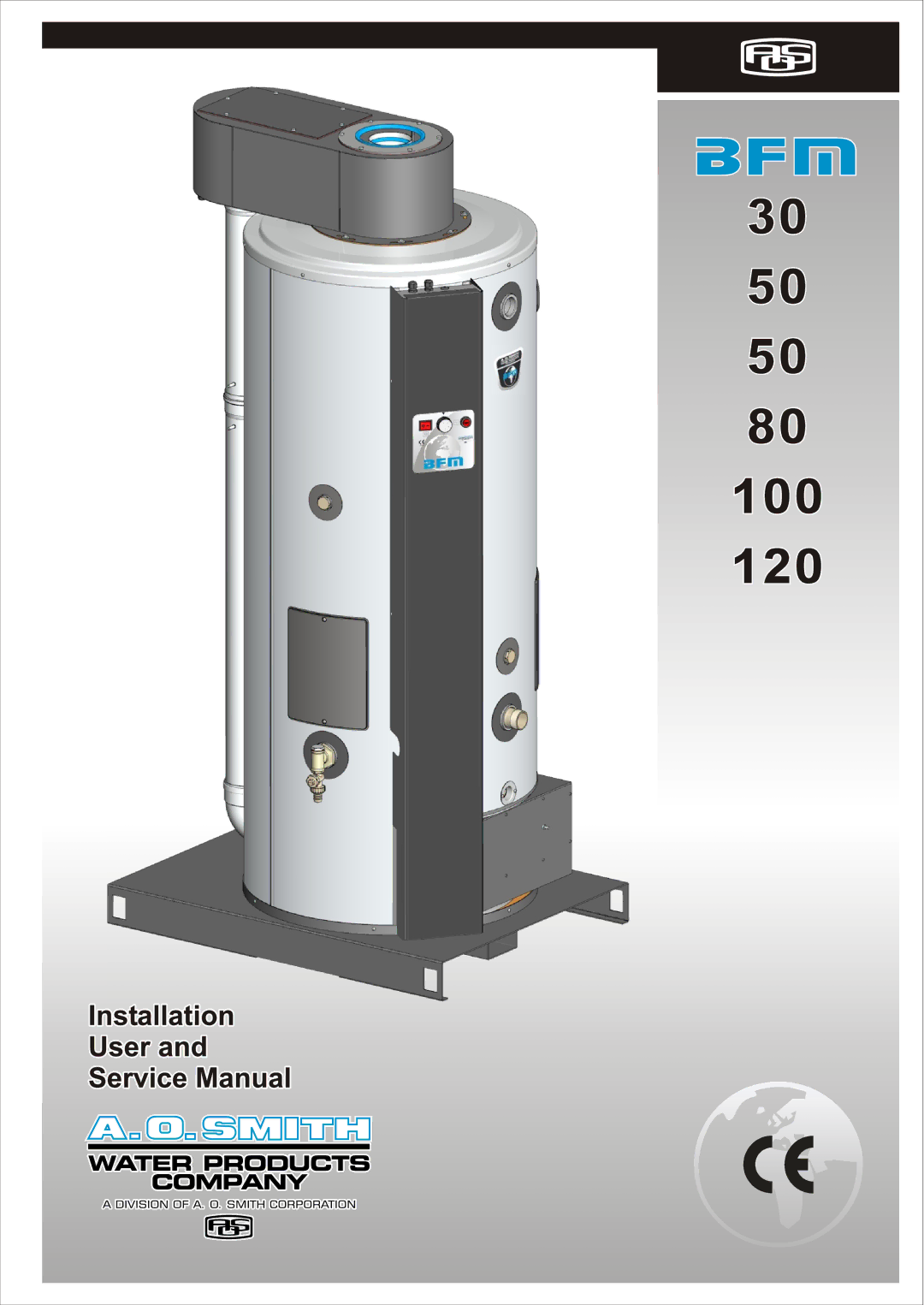 A.O. Smith BFM - 120, BFM - 100 manual 