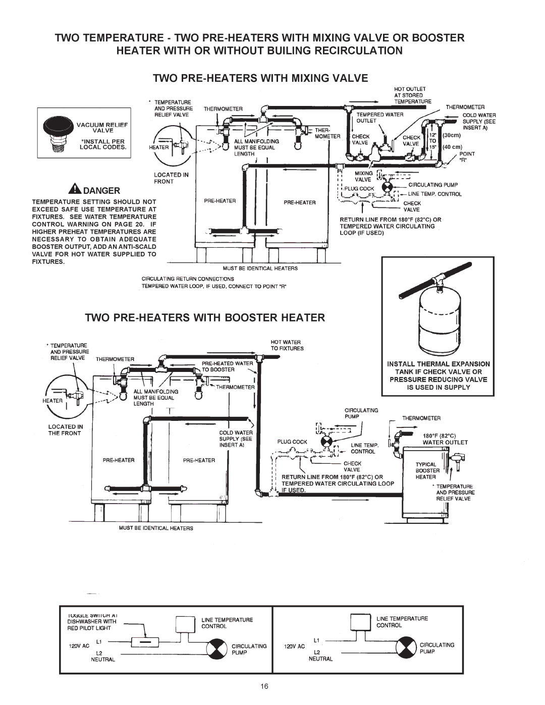 A.O. Smith BTR 151 THRU 201/A warranty TWO PRE-HEATERS with Booster Heater 