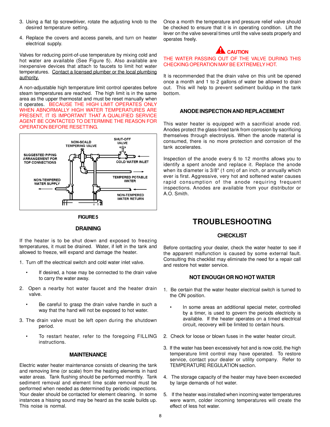 A.O. Smith del and del warranty Troubleshooting 