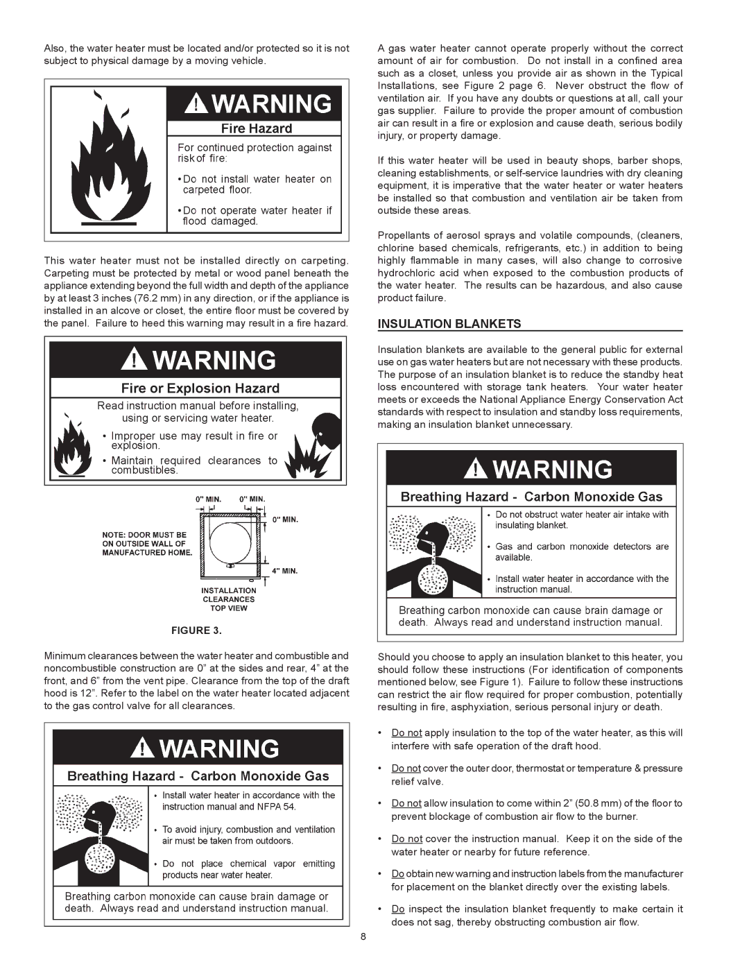 A.O. Smith FMV-40, FMV-30, FMV-50, 185874-001 instruction manual Insulation Blankets 