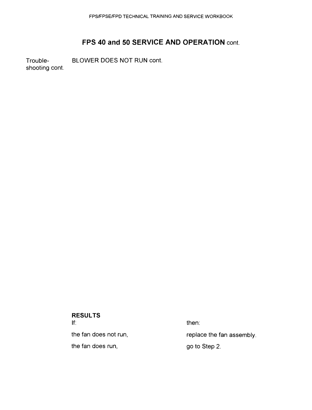 A.O. Smith FPSE50, fps50, FPS40, FPS 75 manual Results 