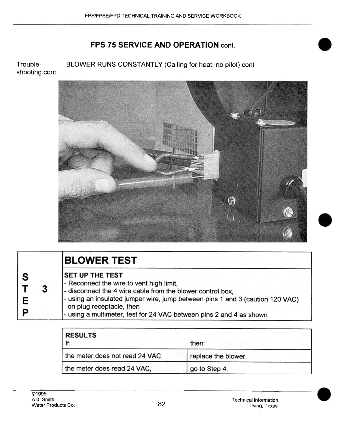 A.O. Smith FPS 75, FPSE50, fps50, FPS40 manual Water Products Co 