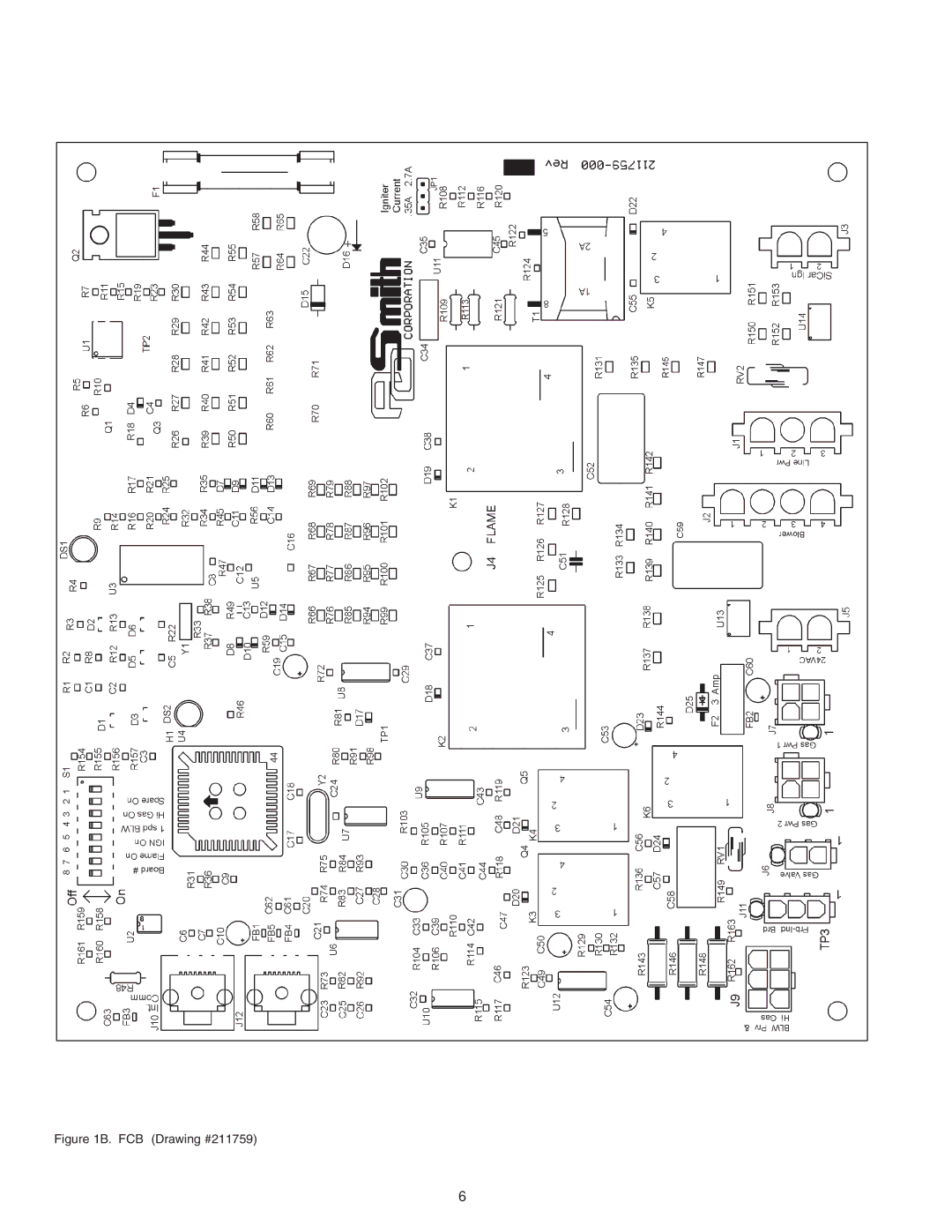 A.O. Smith 750 SERIES, GB/GW-300, 500, 650 warranty FCB Drawing #211759 