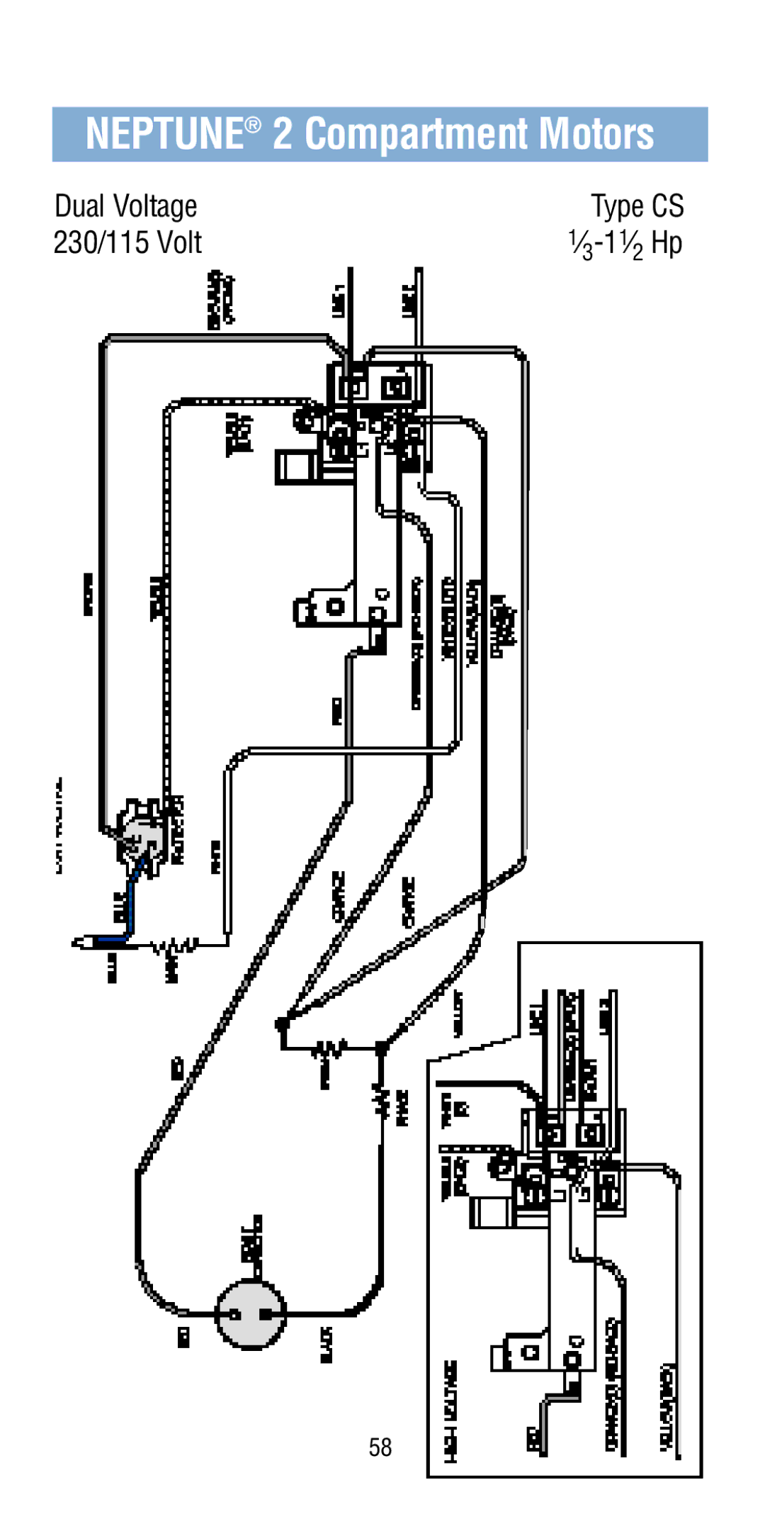 A.O. Smith Pool & Spa Motor manual Dual Voltage, 230/115 Volt ⁄ -11⁄ Hp 