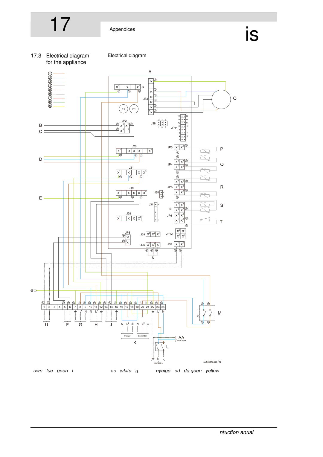 A.O. Smith SGE service manual Electrical diagram for the appliance 