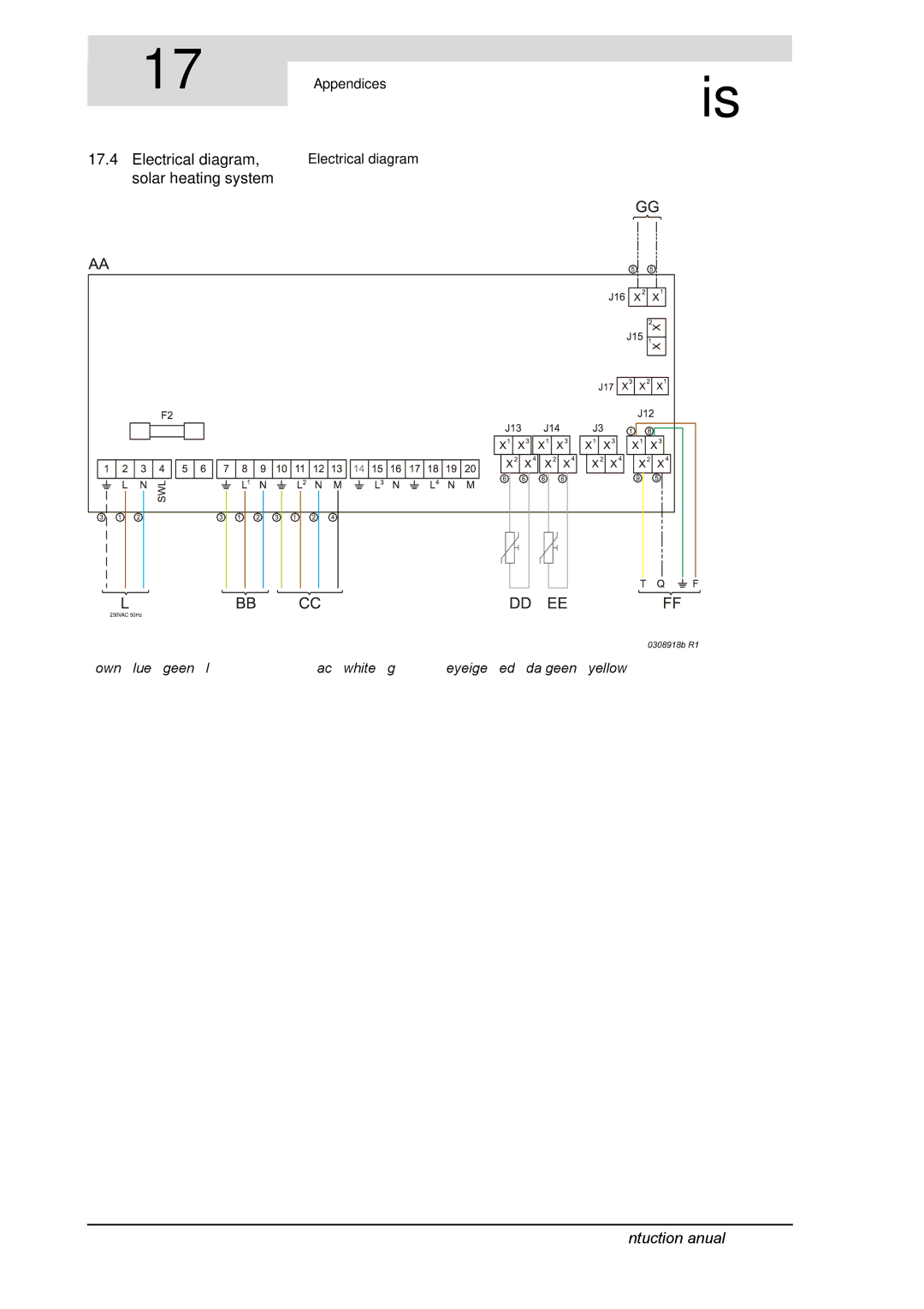 A.O. Smith SGE service manual Electrical diagram, solar heating system 