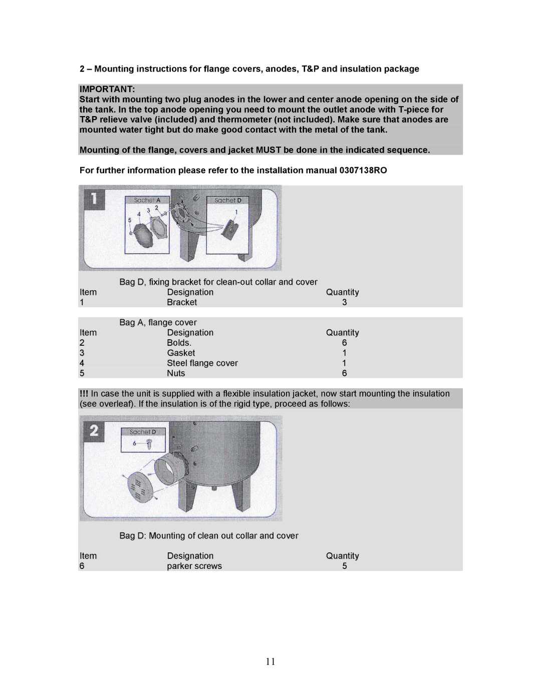 A.O. Smith ST 1500, ST 3000 installation instructions 