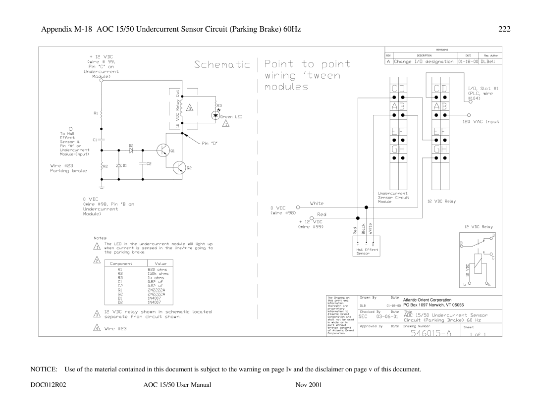 AOC 15 user manual DOC012R02 Nov 