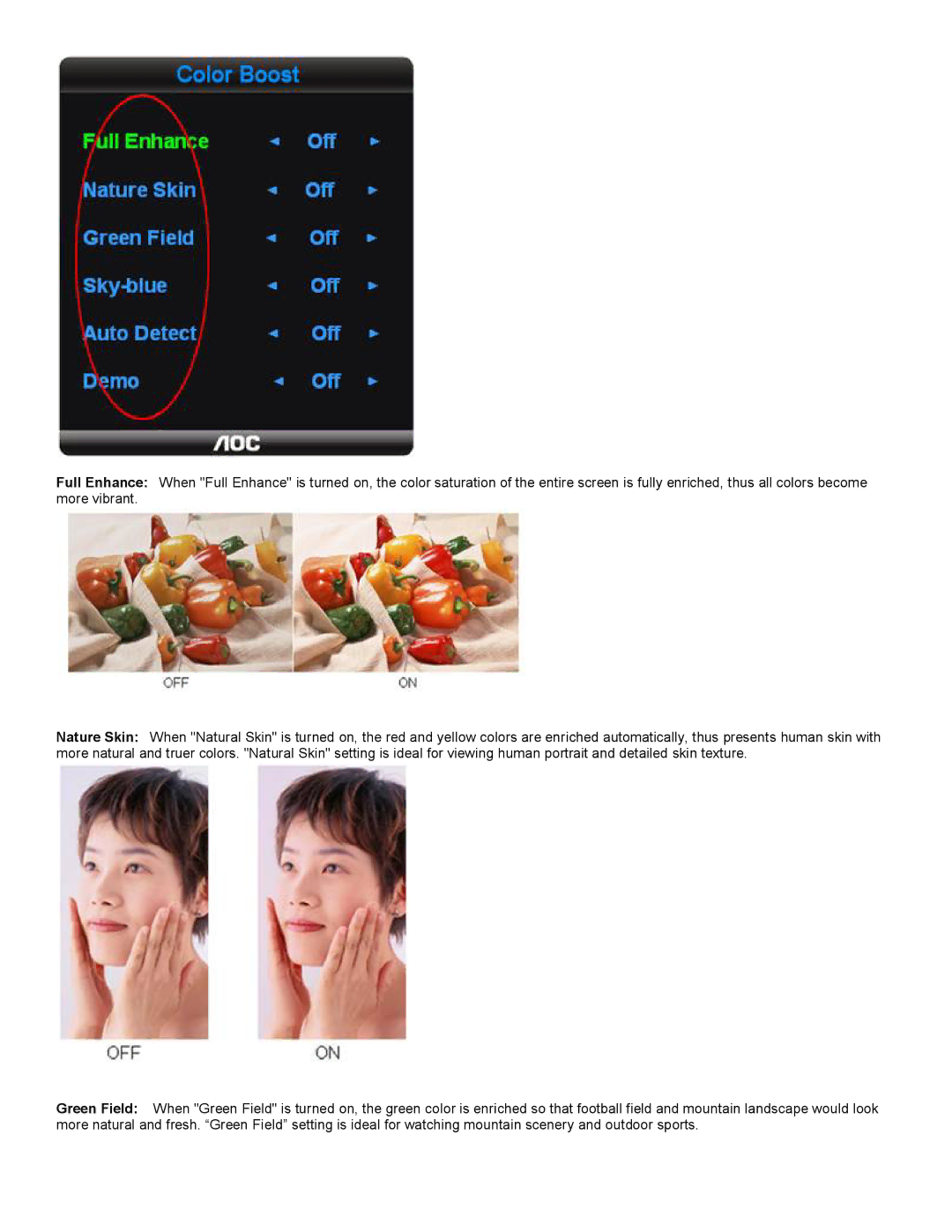 AOC 2230 user manual 