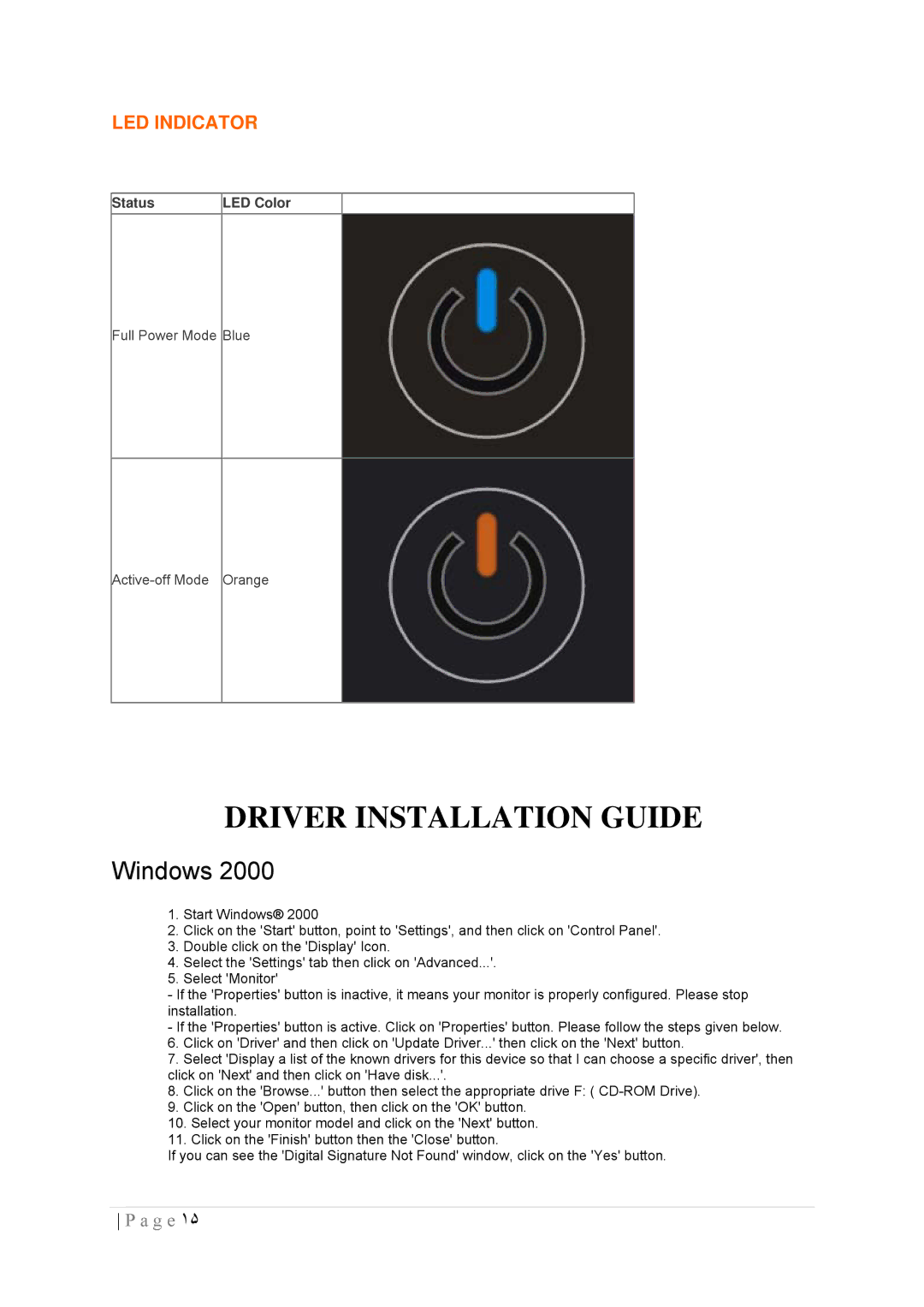 AOC 2436SWA manual Driver Installation Guide, Windows 