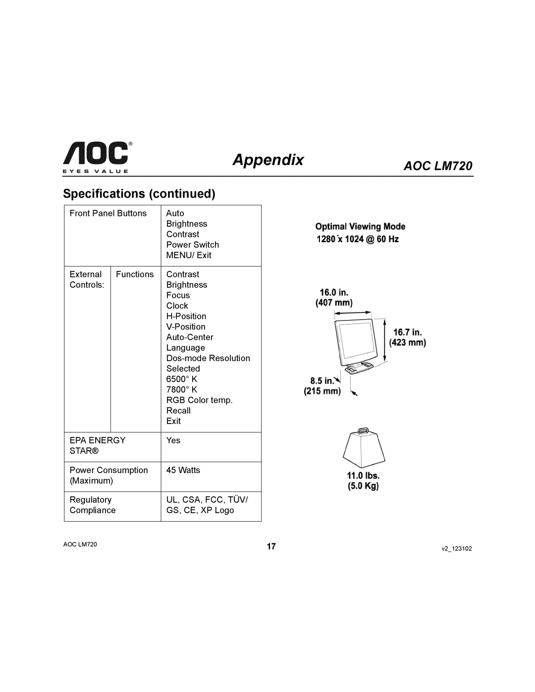 AOC 720 user manual EPA Energy 