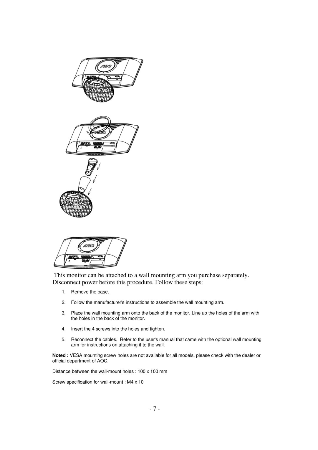 AOC 831S manual 