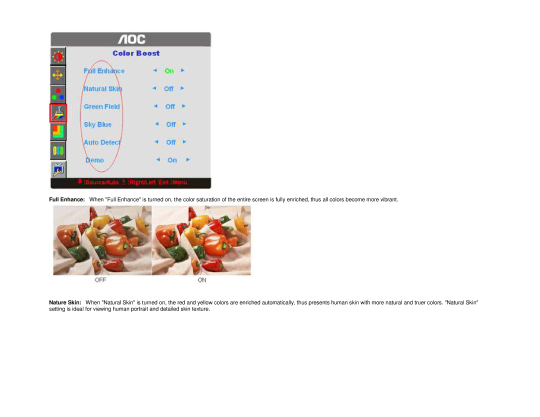 AOC 916VWA user manual 