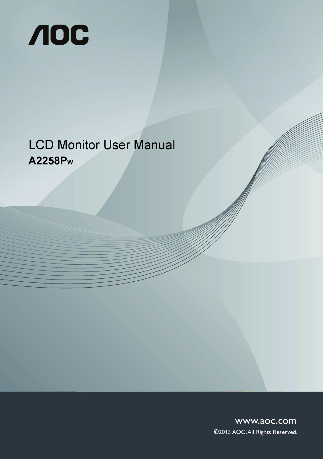 AOC user manual A2258PW 