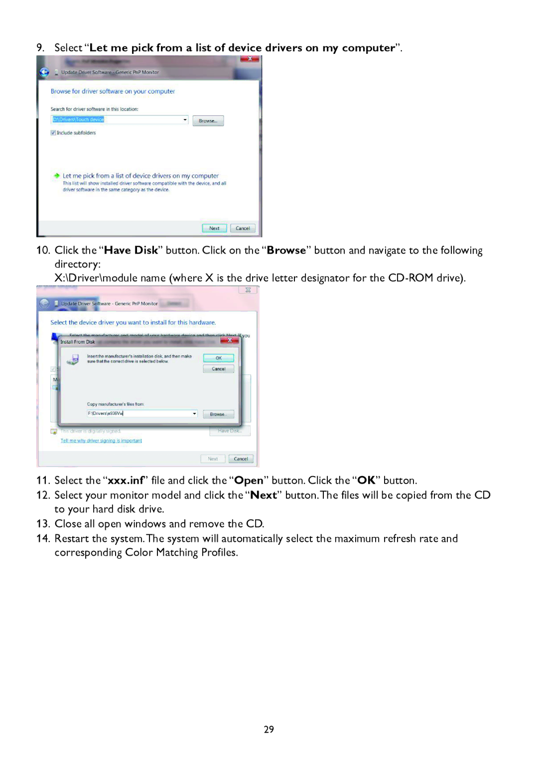 AOC A2258P user manual 