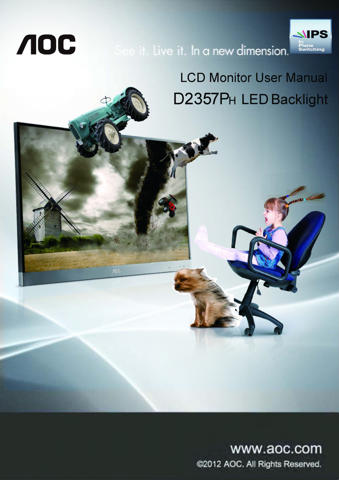 AOC D2357PH user manual D2357P LED Backlight 