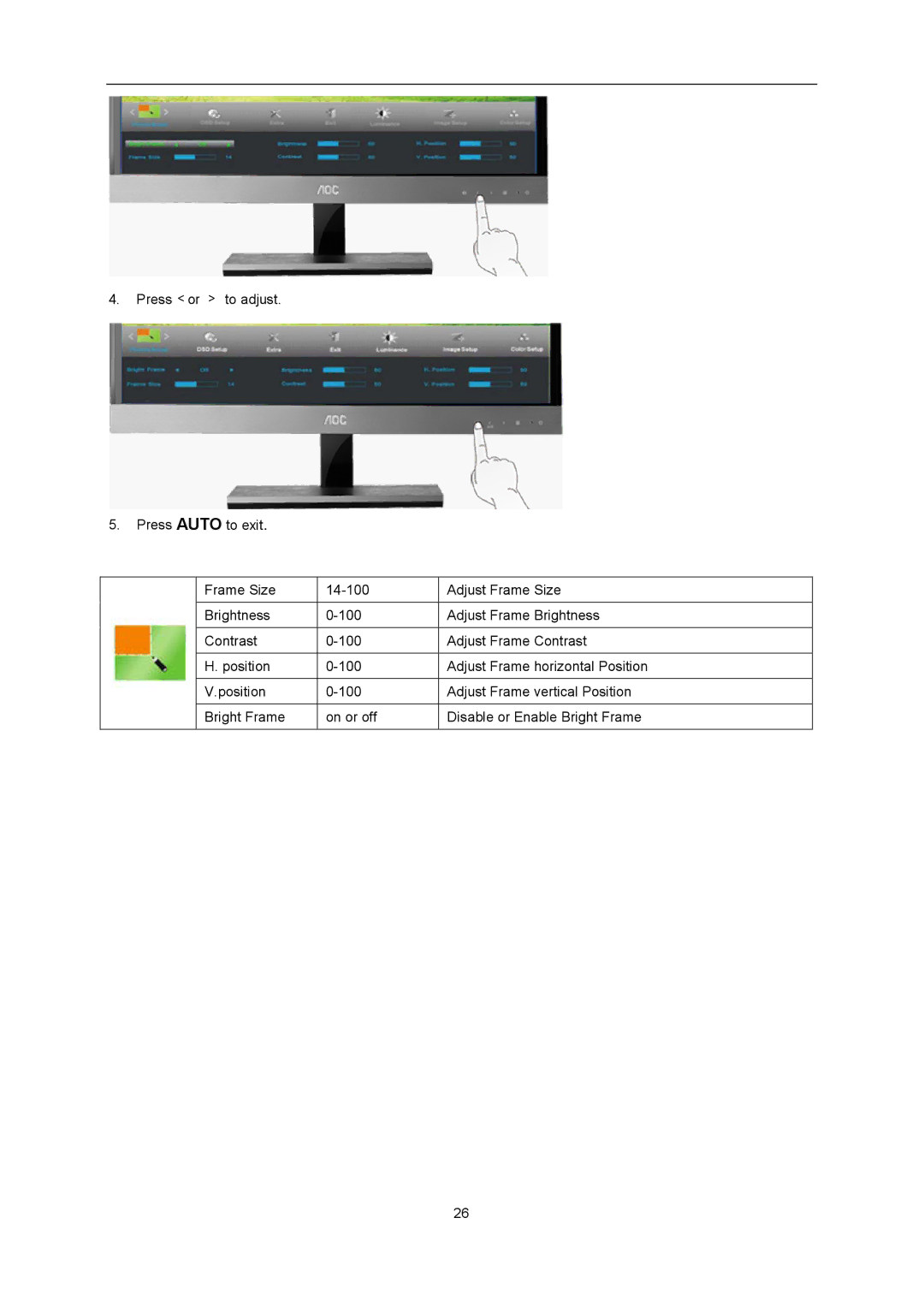 AOC D2357PH user manual 