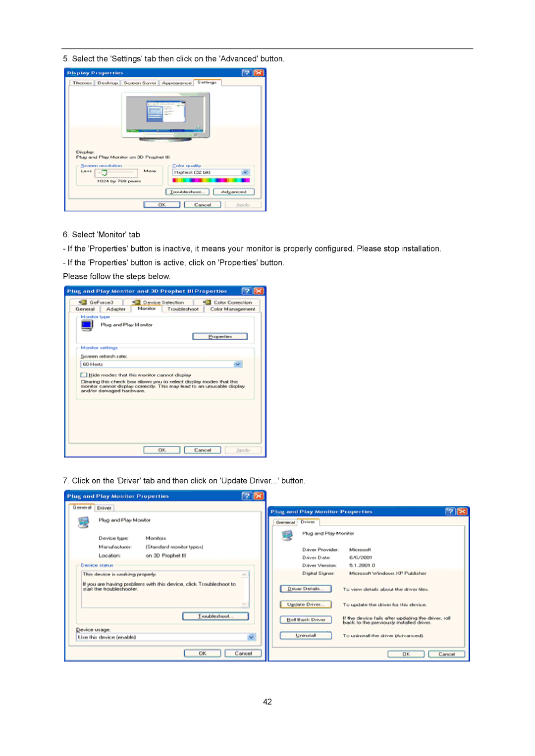 AOC D2357PH user manual 