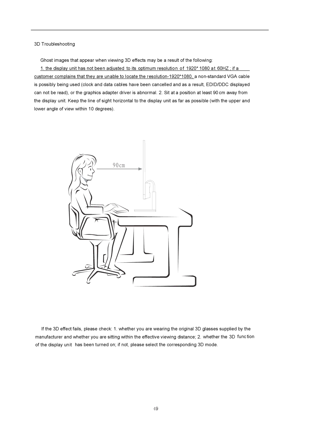 AOC D2357PH user manual 90cm 