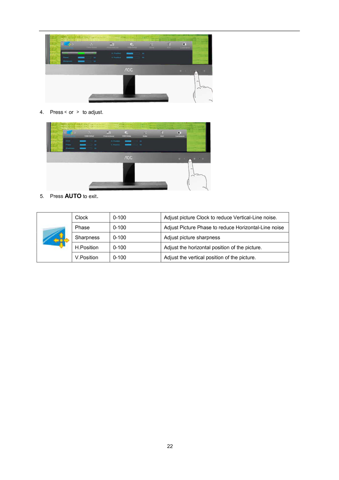 AOC D2757PH user manual 