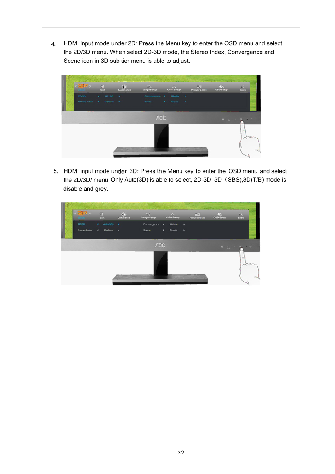 AOC D2757PH user manual 