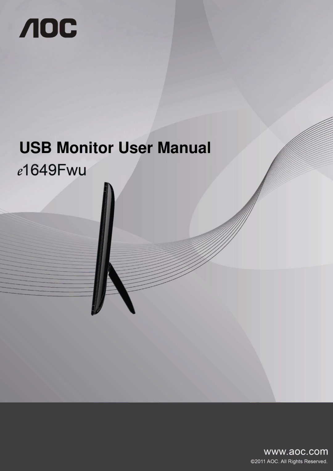 AOC E1649FWU user manual 