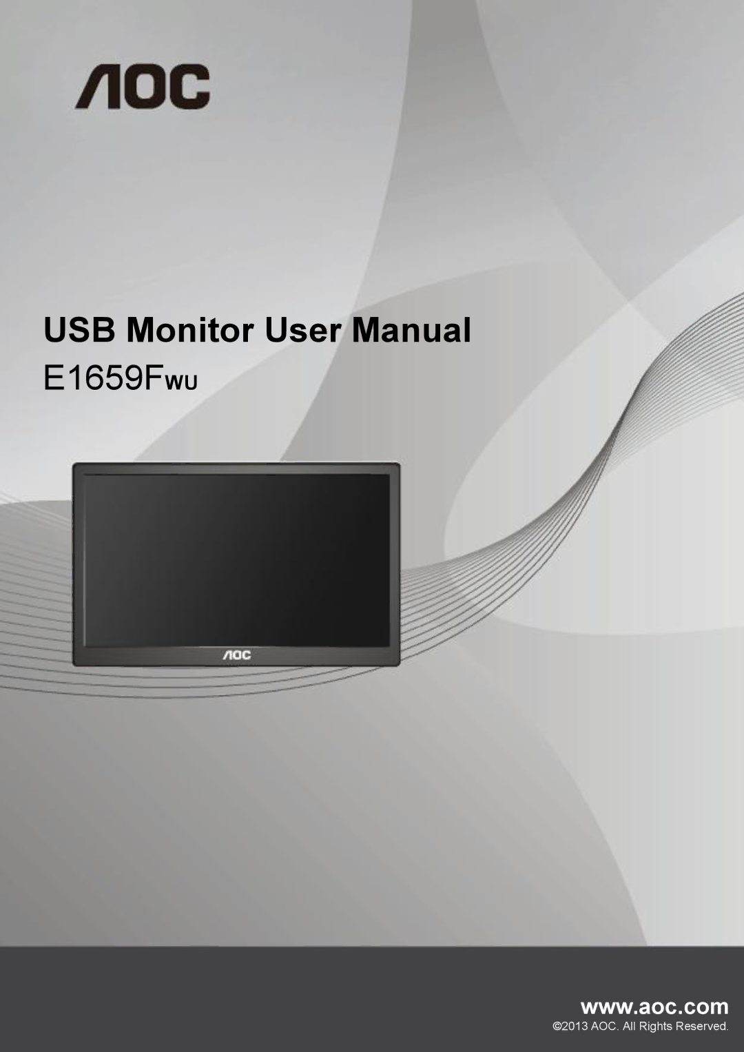 AOC E1659FWU user manual 