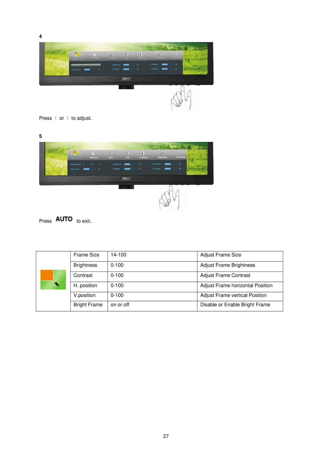 AOC E1660Sw manual 