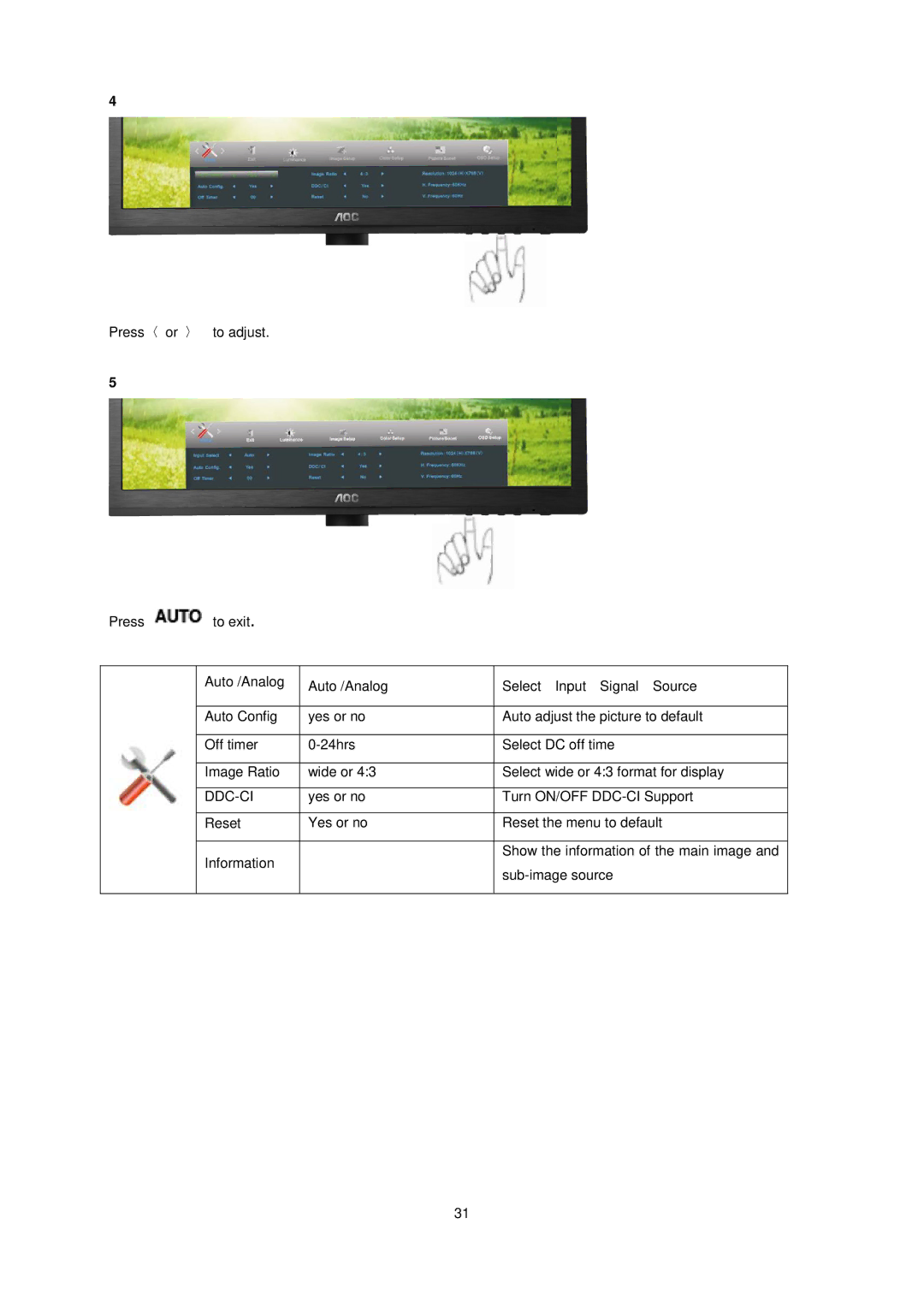 AOC E1660Sw manual Ddc-Ci 