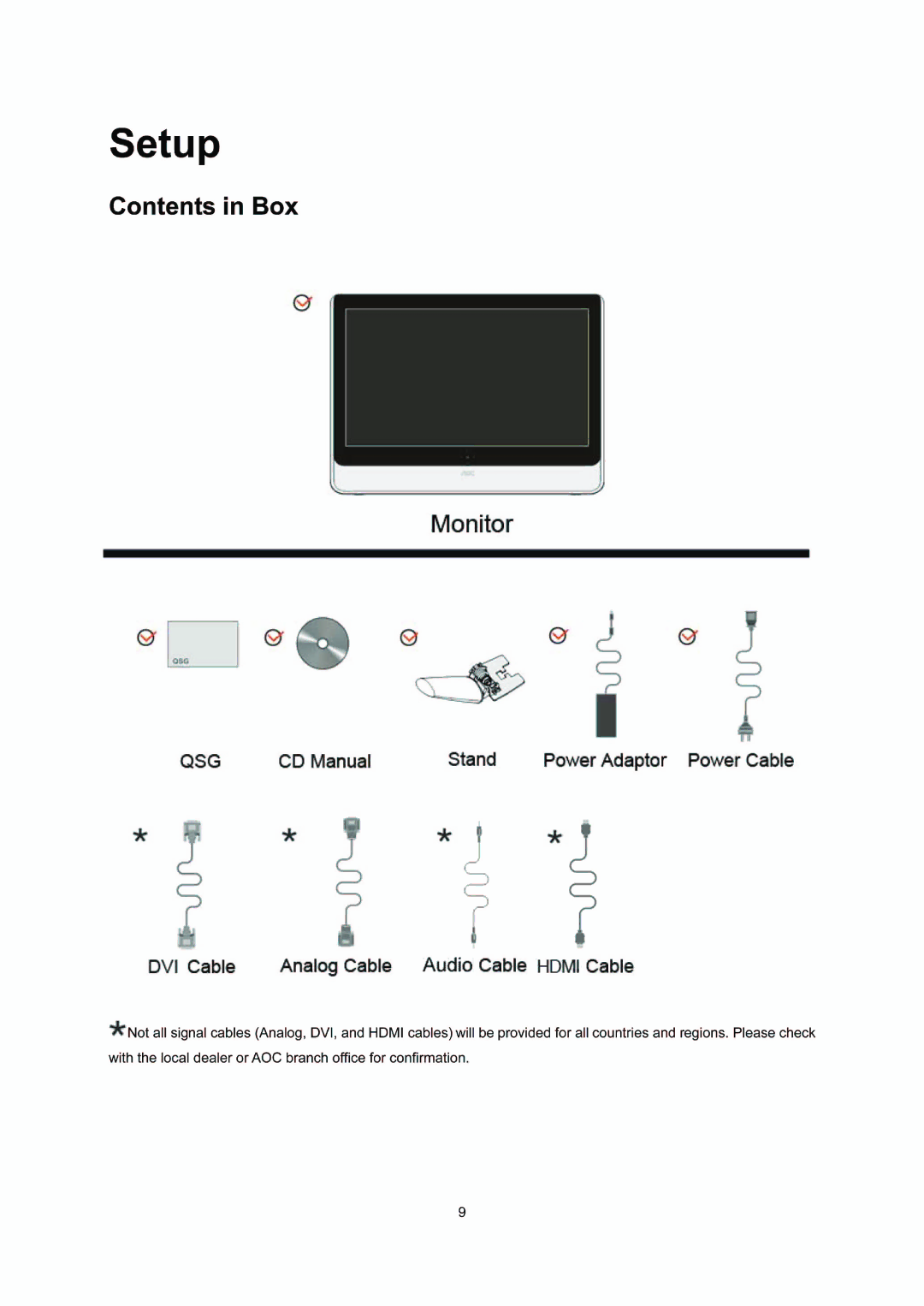 AOC e2236Fwh manual 