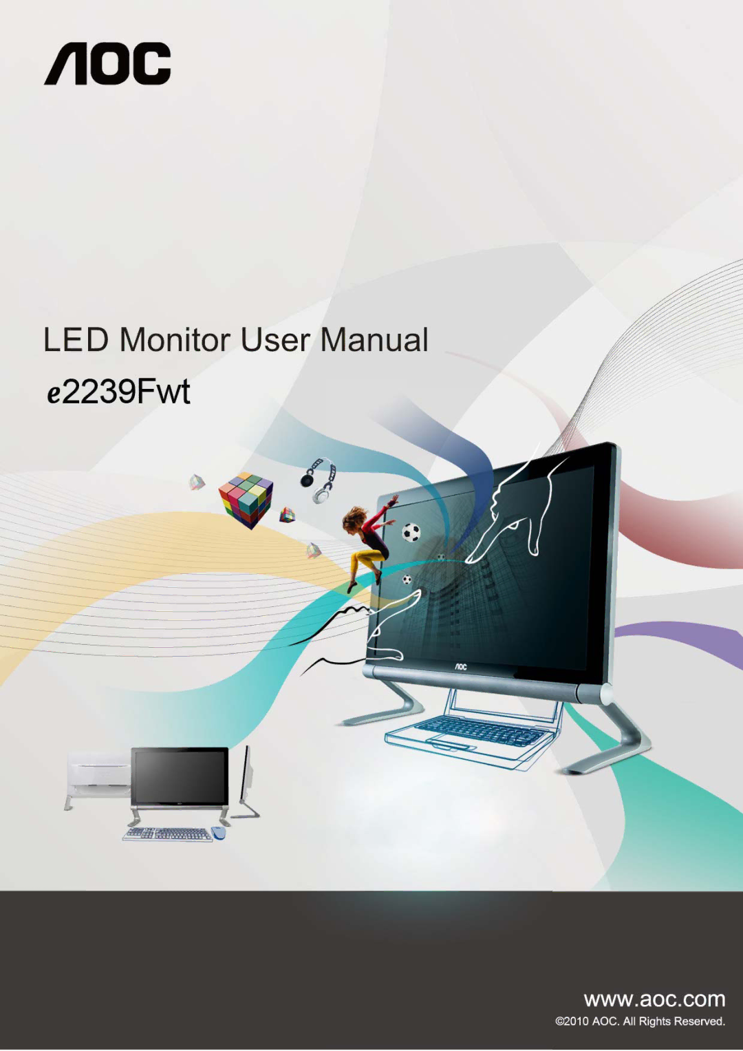 AOC E2239FWT manual 