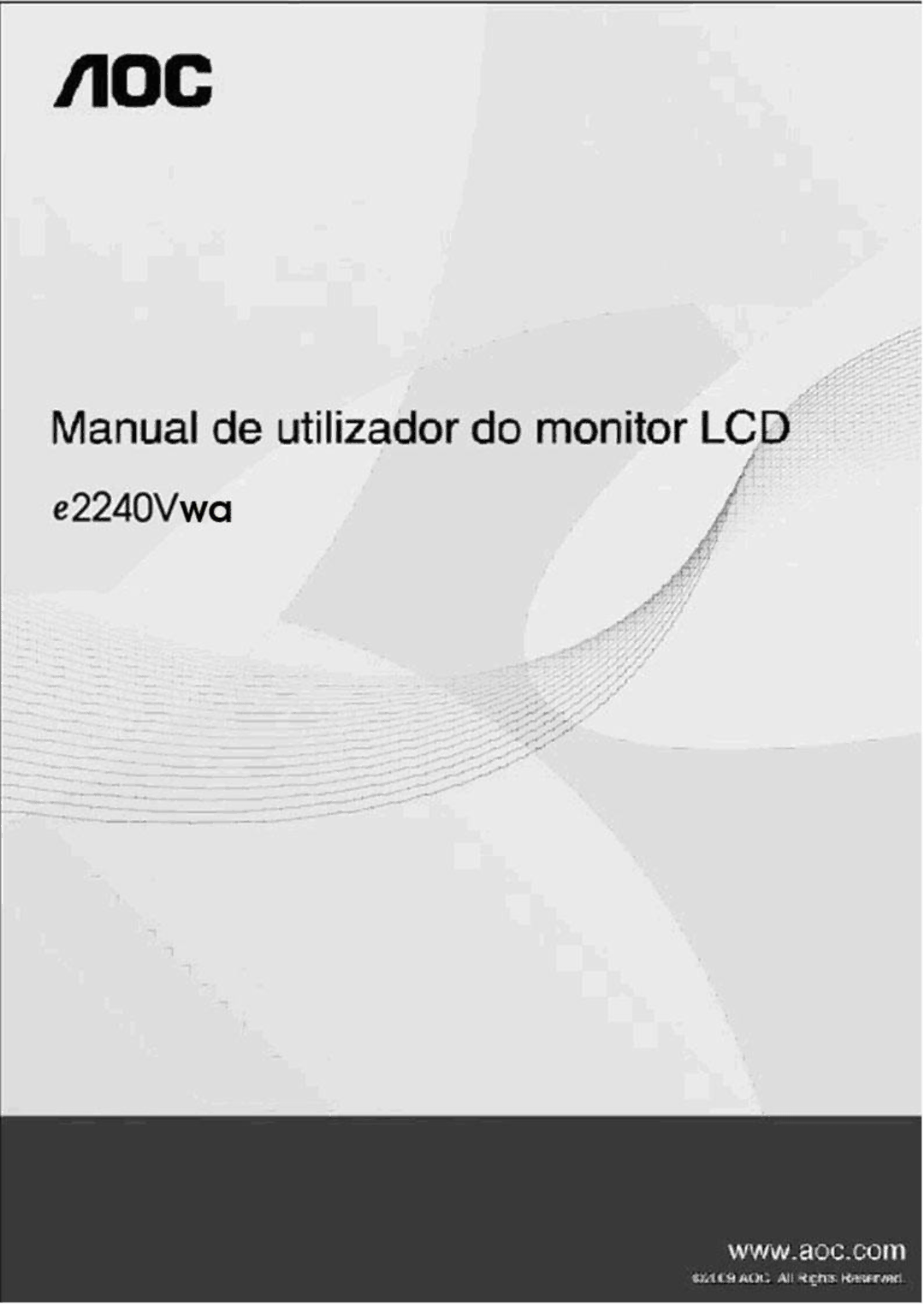 AOC E2240VWA manual 