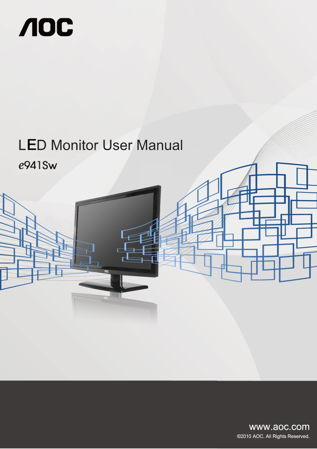 AOC e941Sw manual 